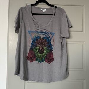 William Rast Gray Graphic Short Sleeve Tee